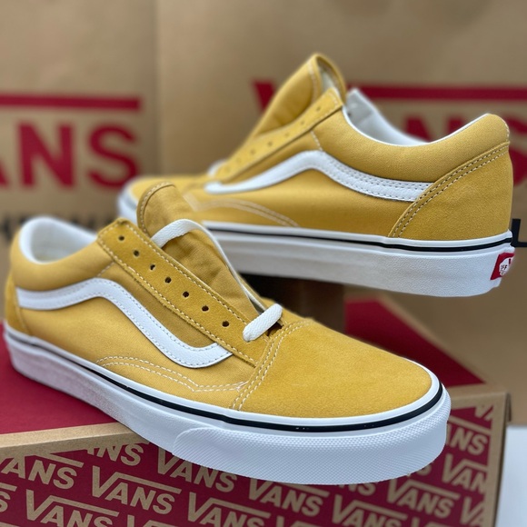 Vans WMNS Mustard Vans Men’s Old Skool
Ochre/True White Sneakers 
VN0A38G1QA0 - Picture 8 of 16